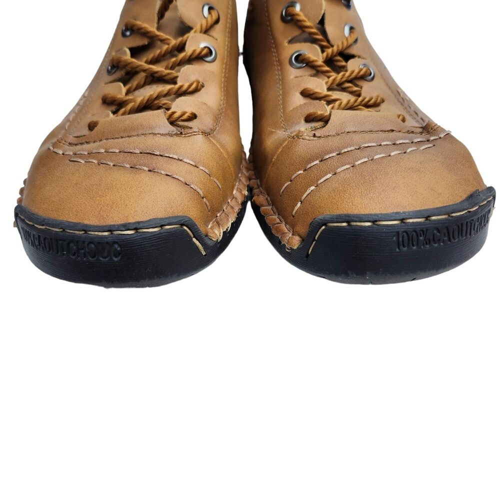 FiveStoreCity Sneakers Loafers Mens 10.5 Handmade Leather Brown Multifunctional - Picture 6 of 10